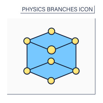 Condensed Matter Physics Color Icon. Research Macroscopic And Microscopic Physical Properties Of Matter.Substances In Solid State. Physical Branches Concept.Isolated Vector Illustration