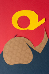 non-figurative paper background design