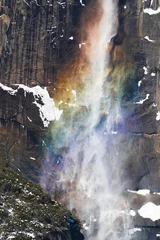Stickers pour porte Blue nuit Yosemite pendant l& 39 hiver