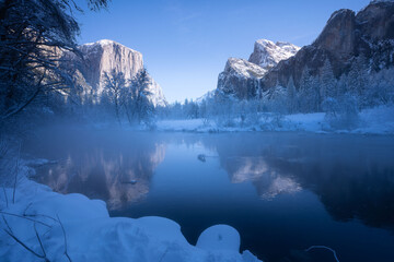Yosemite during the winter 