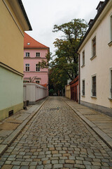 Streets of the old city. Wroclaw. Poland.