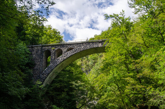 Bohinj Railway Bridge Over Vintgar Gorge, Slovenia