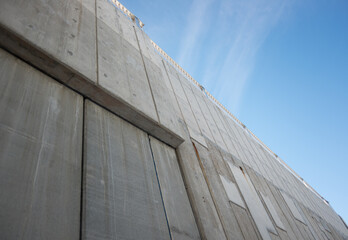 concrete wall with sky