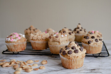 muffins with chocolate