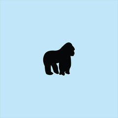 gorilla logo vector template abstract