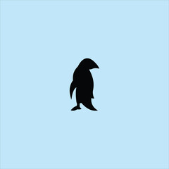 penguin logo vector template abstract