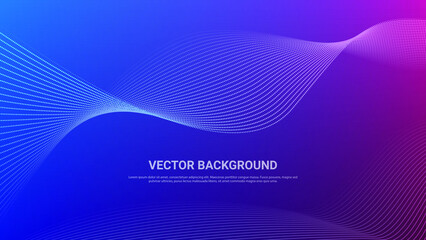 abstract vector background bg purple blue pink gradient dots pattern curve lines