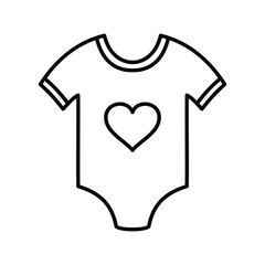 baby ctothing outline icon