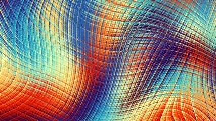 Abstract fractal pattern. Wavy blur background Horizontal background with aspect ratio 16 : 9