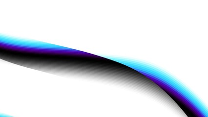 Abstract digital art fractal pattern. Expressive shapes on white background. Aspect ratio 16 : 9