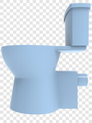 blue toilet bowl isolated png