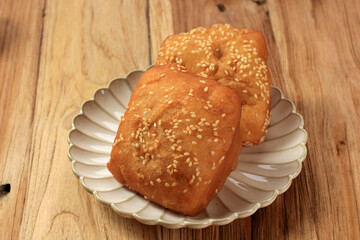 Odading Beignet, Indonesian Fried Bread with Sesame Seed