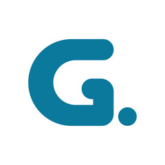 Letter G Logo. G Letter Design Vector with Dots. Design logotype with modern concept. Design Template Element. Design Vector Illustration