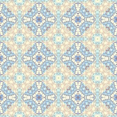 Seamless ornamental decorative pattern. Mosaic art texture.