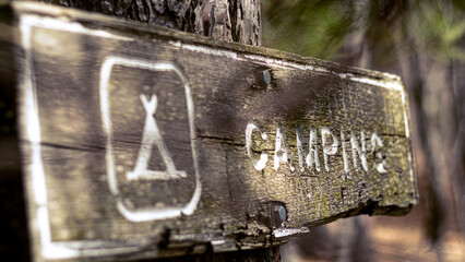 Camping Park Sign