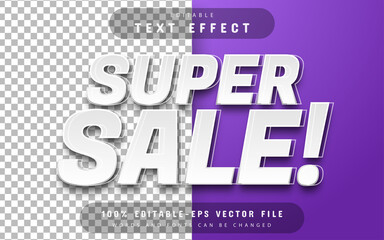 Super sale editable text effect