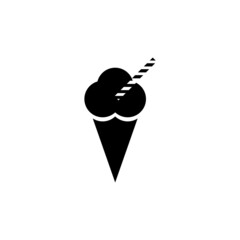 ice cream icon simple design vectort