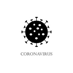 coronavirus icon simple design vector