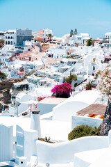greece, santorini, greek, travel, mediterranean, europe, architecture, vacation, view, building, island, traditional, white, blue, cyclades, oia, aegean, beautiful, summer, tourism, sea, landscape, vi