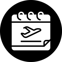 flight glyph icon