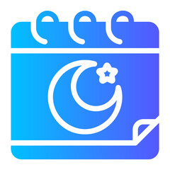 eid mubarak gradient icon