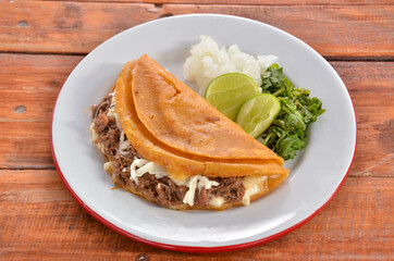 Quesadilla de Birria Corn Tortilla Mexican Food