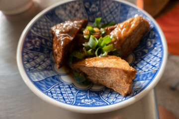 snacks of oily bean curd