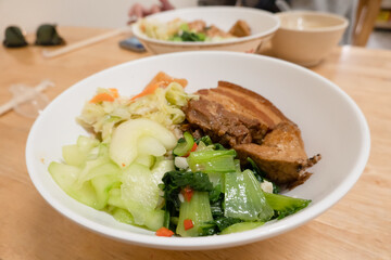 soy-stewed pork rice