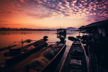 People's way of life along the Mekong River. Chiang Khan,Thailand.