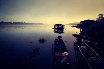 People's way of life along the Mekong River. Chiang Khan,Thailand.