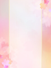 Pastel background material using cherry blossoms