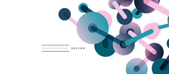 Network concept abstract background. Dots connection. Big data idea. Business template for wallpaper, banner, background or landing