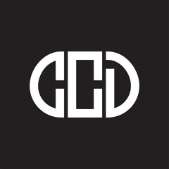CCD letter logo design on black background. CCD creative initials letter logo concept. CCD letter design.