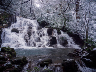 Obraz premium 七つ滝の冬の絶景