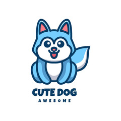 Illustration vector graphic of Cute Dog, good for logo design