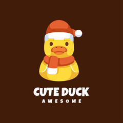 Illustration vector graphic of Cute Duck, good for logo design