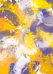 yellow purple and white wall paint abstract background