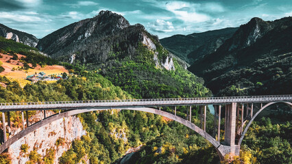 Long Stone Bridge Over Canyon