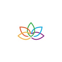 Beauty Vector lotus flowers design logo Template icon