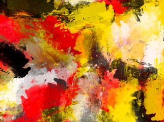 Abstract colorful ink painting background for display