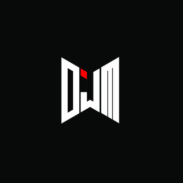 DJM letter logo creative design. DJM unique design