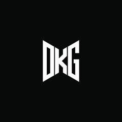 DKG letter logo creative design. DKG unique design © MdAminul