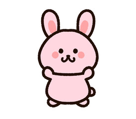 かわいいウサギのキャラクター