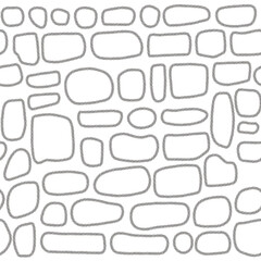 Obraz premium Art & Illustration Seamless square, building material, seamless tile roof, wall