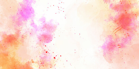 Abstract beautiful Colorful watercolor painting background, Colorful brush background. Abstract design watercolor picture painting illustration background.