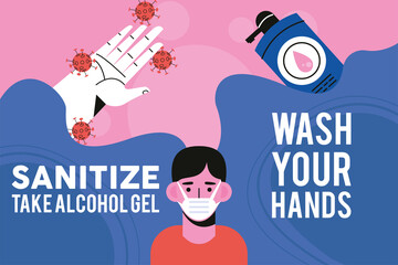 sanitize take alcohol gel