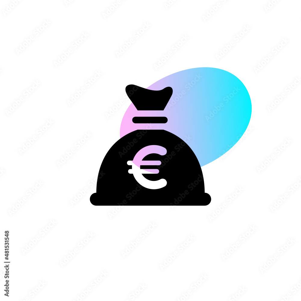 Sticker Money Bag Euro