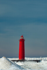 538-39 Grand Haven Pier Light In Winter