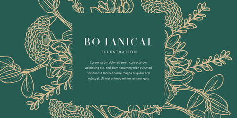 Botanical Green Background