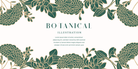 Botanical Green Background